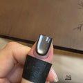 Smoky Ash Cat Eye Gel Nail Polish 10ML - Sparkling Grey Tone, Flattering & Trendy