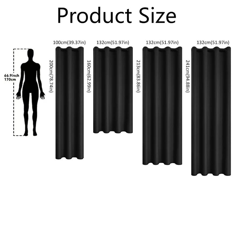 Winter Thickened Cotton Blackout Insulated Curtains for Bedroom & Living Room