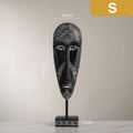African Style Handmade Resin Face Mask Sculpture - Retro Home Decor Ornament