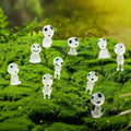 10pcs Luminous Resin Ghost Figures for Aquarium and Halloween Decor - Miniature Alien Crafts