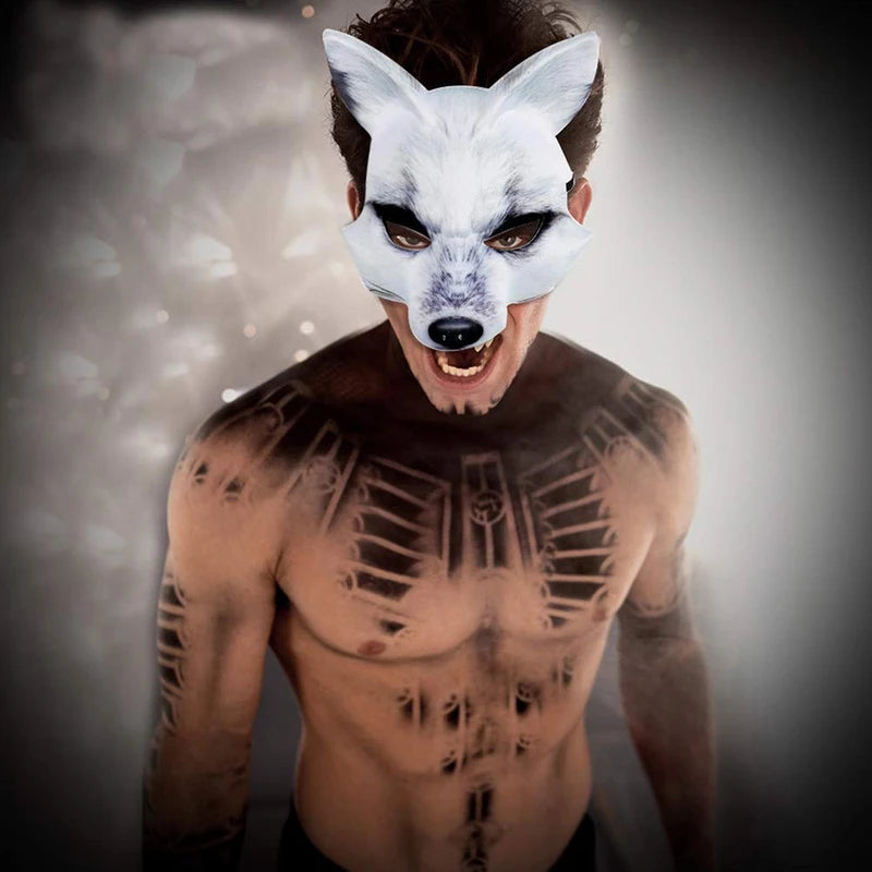 Animal Mask Half Face Costume Mask for Carnival Halloween Party Cosplay