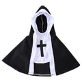 Halloween Pet Costume Nun Cosplay Outfit for Small Large Dogs & Cats