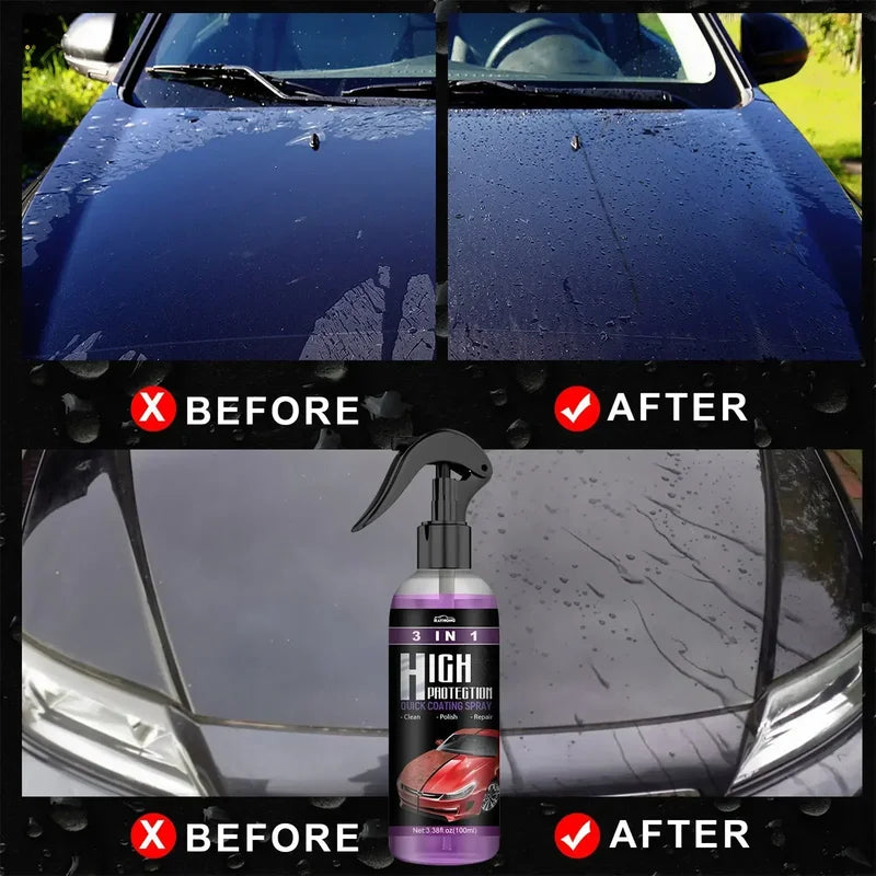 Car Ceramic Coating Liquid Wax Glass Paint Protection Hydrophobic Shine
