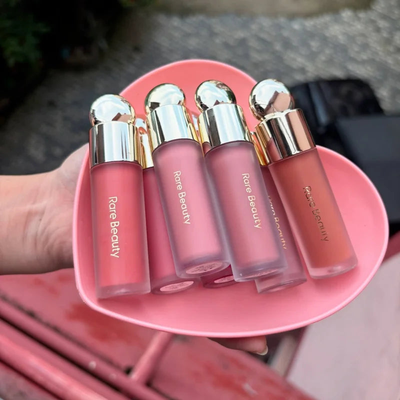 Lip & Face Makeup Set with Lip Stain and Highlighter - Waterproof Glossy Finish, Natural Flush, Dewy Look