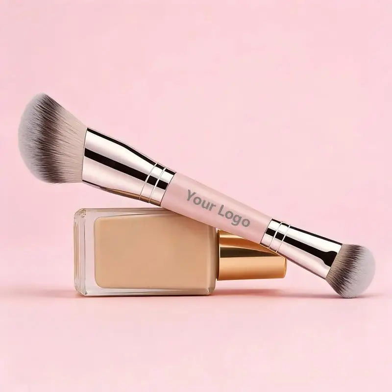 Double Ended Makeup Brush Set - Foundation, Blending, Concealer, Powder - 10pcs