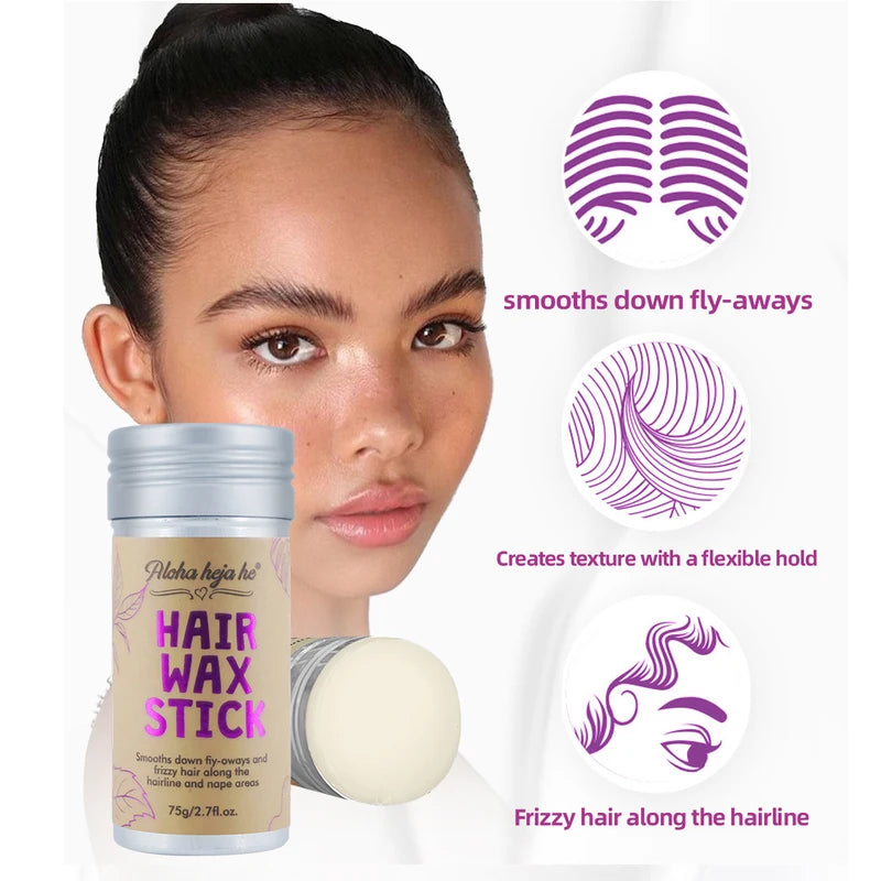 Non-Sticky Hair Wax Sticks for Styling & Flyaway Control - 1/2Pcs