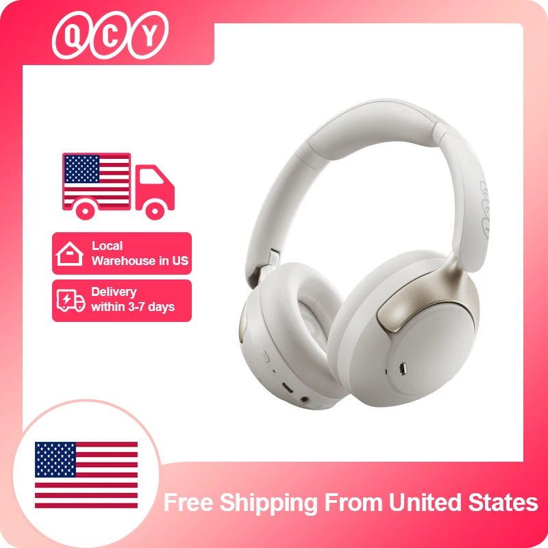 Wireless Bluetooth Headphones with Active Noise Cancelling and Hi-Res Audio