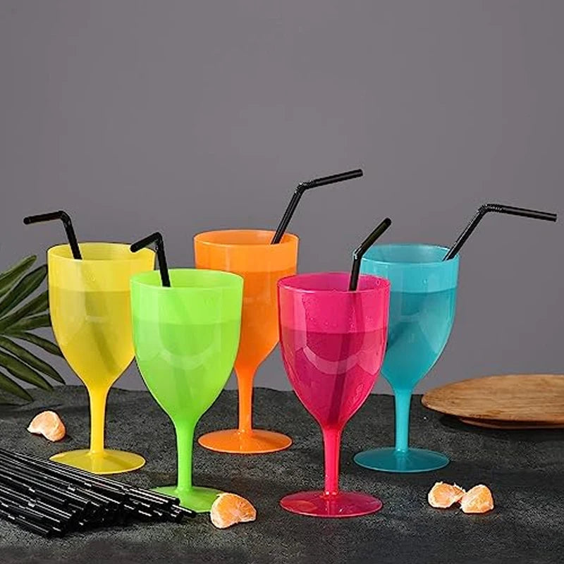 Black Drinking Straws 50-3000 Pcs Cocktail Milk Tea Party Wedding Kitchen Accessories