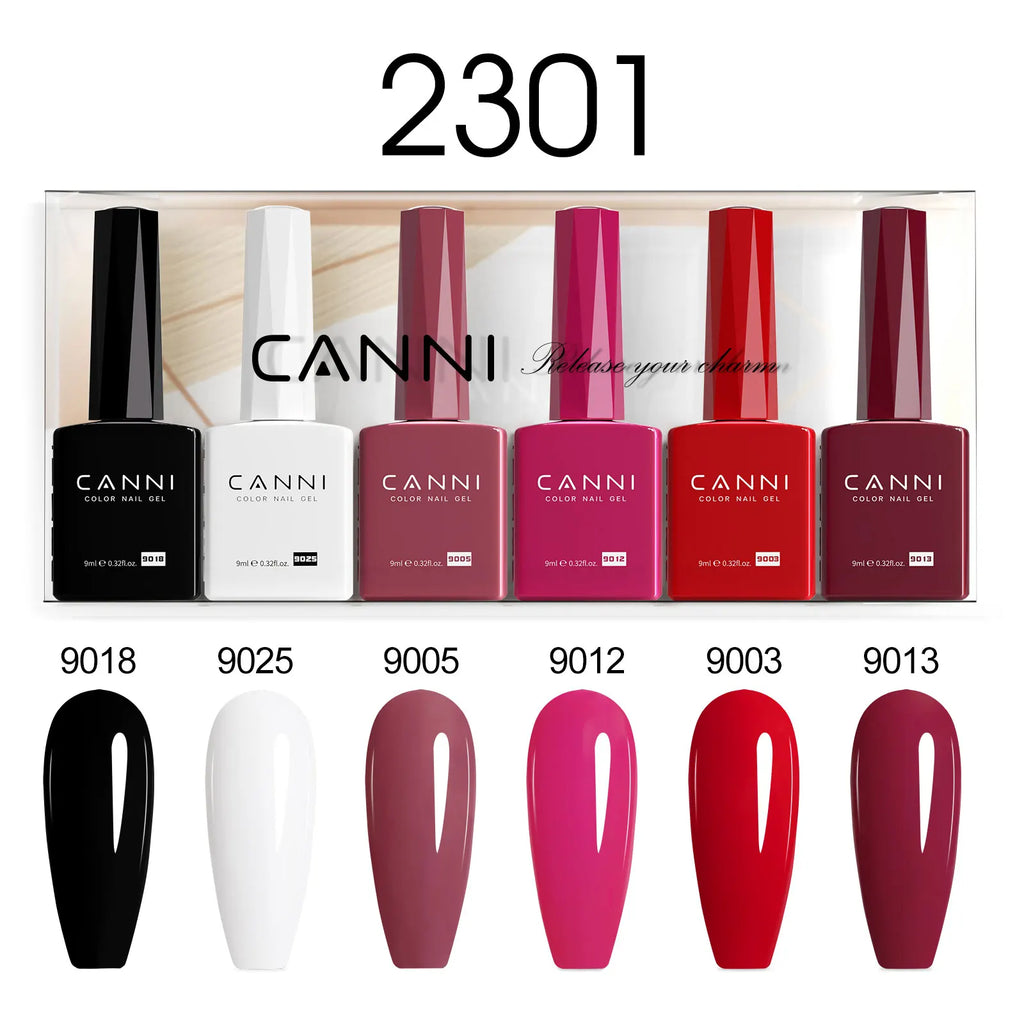 6PCS Nail Gel Polish Kit - TPO & HEMA Free Jelly Color Builder UV Gel Set