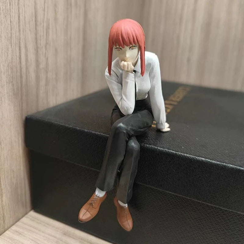 14cm Anime Chainsaw Man Makima Action Figure Noodle Stopper Collectible Toy