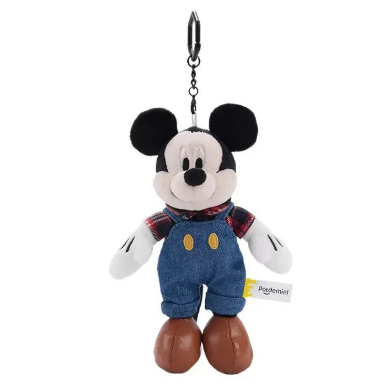 Anime Plush Doll Keychain - Cute Mickey Mouse Small Pendant Bag Charm Gifts