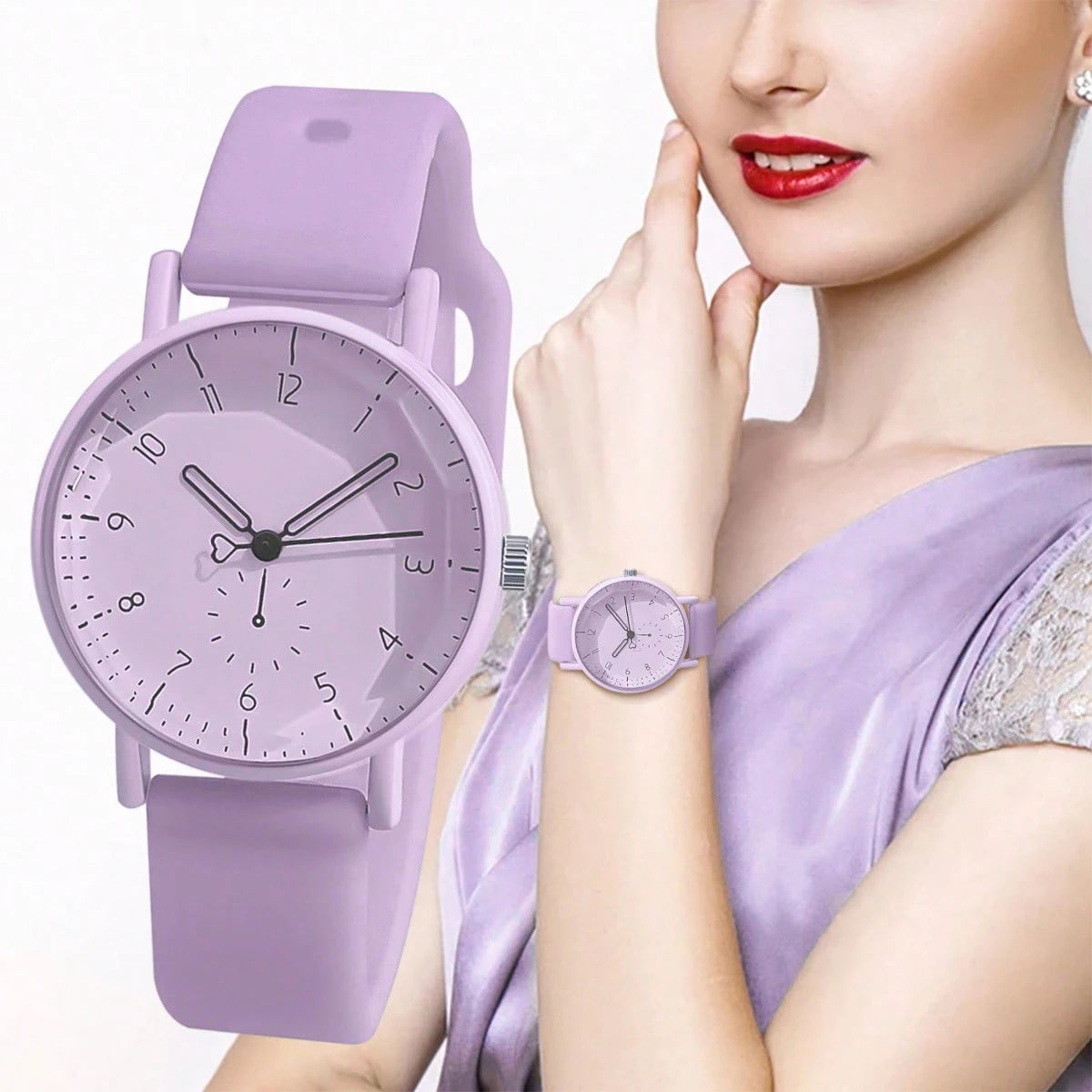 Women’s Casual Silicone Quartz Watch - Fashionable Unisex Timepiece