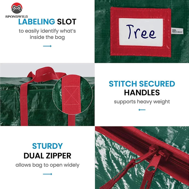 Christmas Tree Storage Bag Waterproof Organizer for 4-9 Ft Artificial Trees