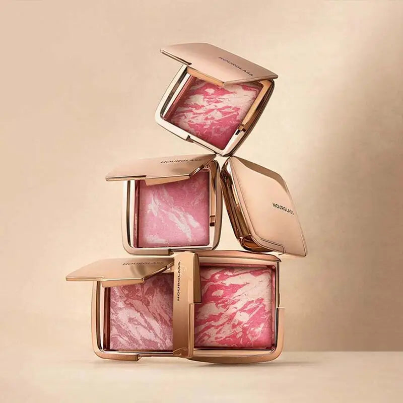 Natural Matte Blush - Hydrating Mineral Powder for Rosy Complexion, Multiple Colors