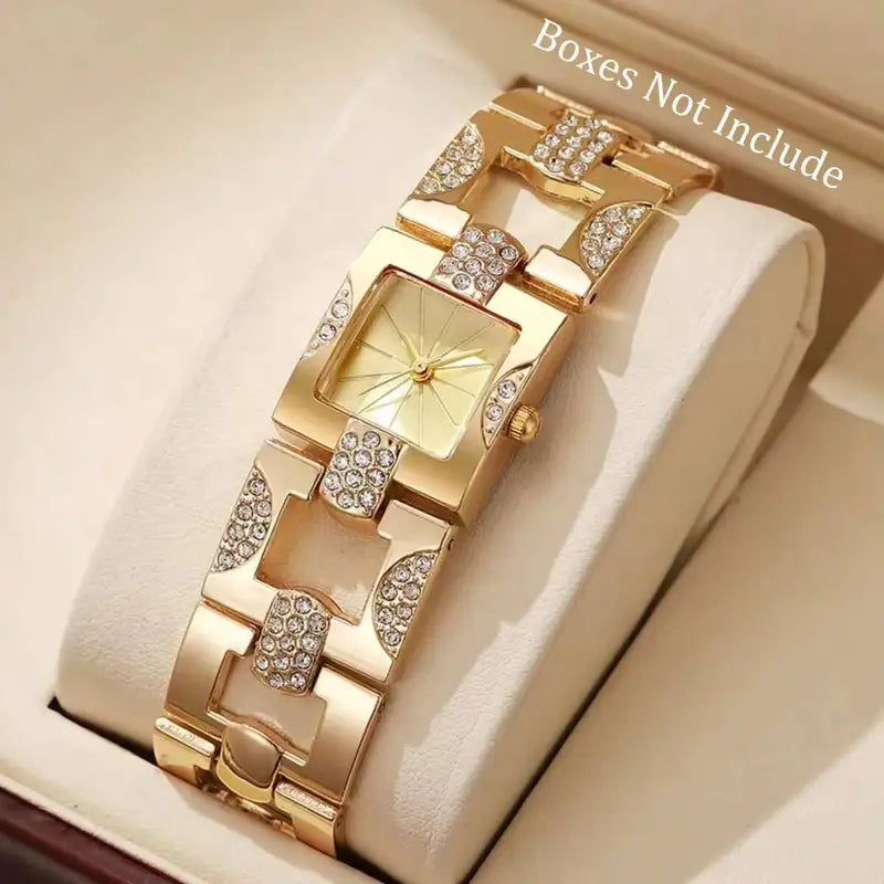 Fashion Square Rhinestone Women Watches Quartz Watch for Girls - Multiple Colors
