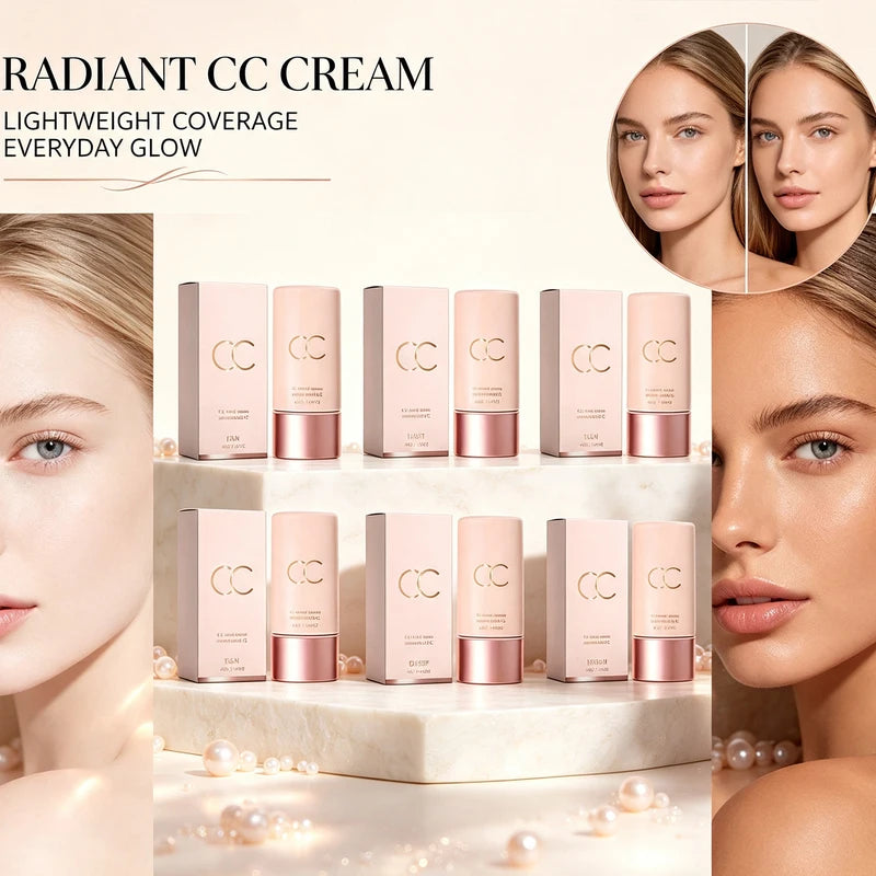 Multi Skin Type CC Tinted Moisturizer Hydrating Tone Up Cream for Blemish Cover 40g
