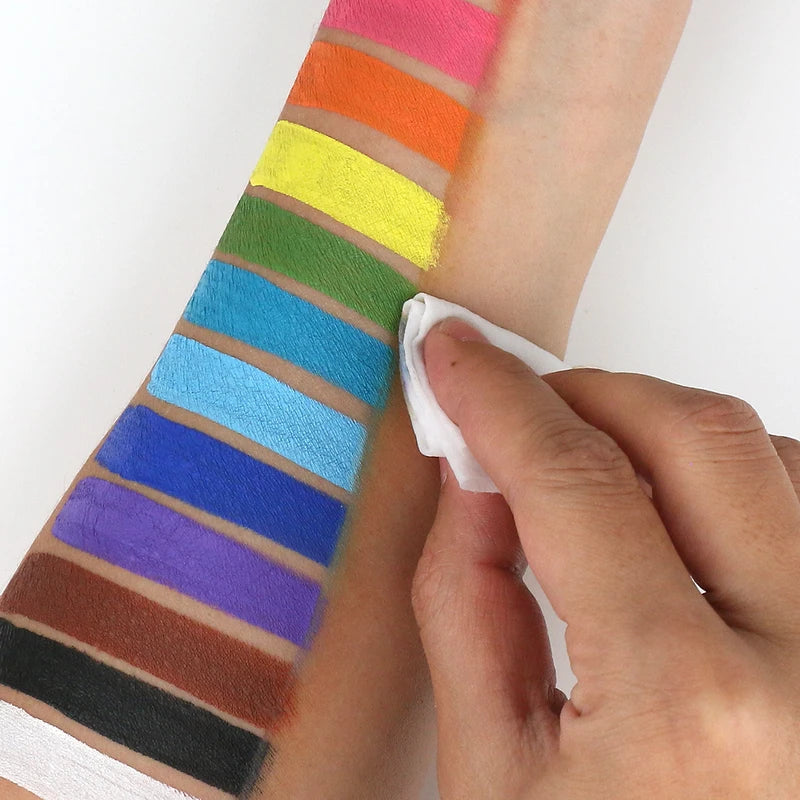 Professional Water-Based Face & Body Paint Set - Safe for Adults, Multiple Colors