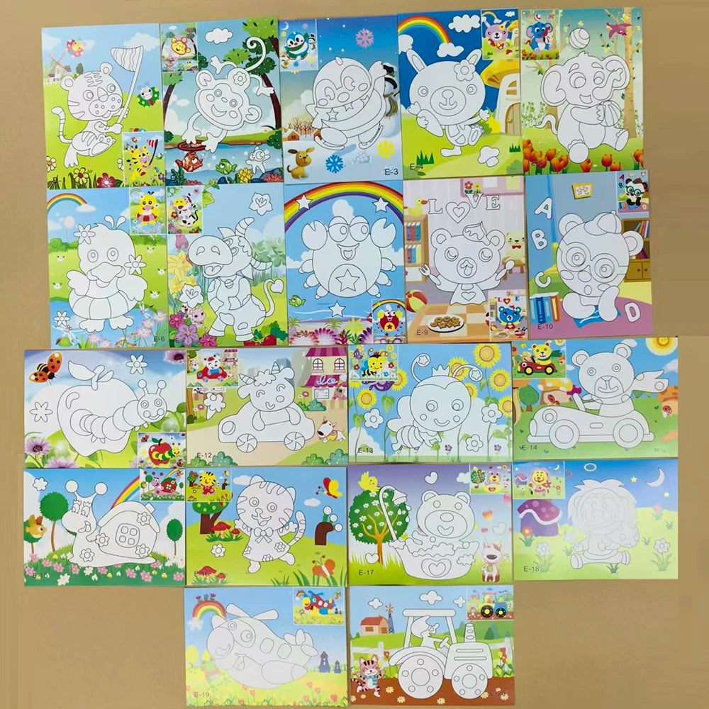 20 Pieces 3D Sticker Puzzle Set - Fun DIY Kids Activity for Halloween & Christmas