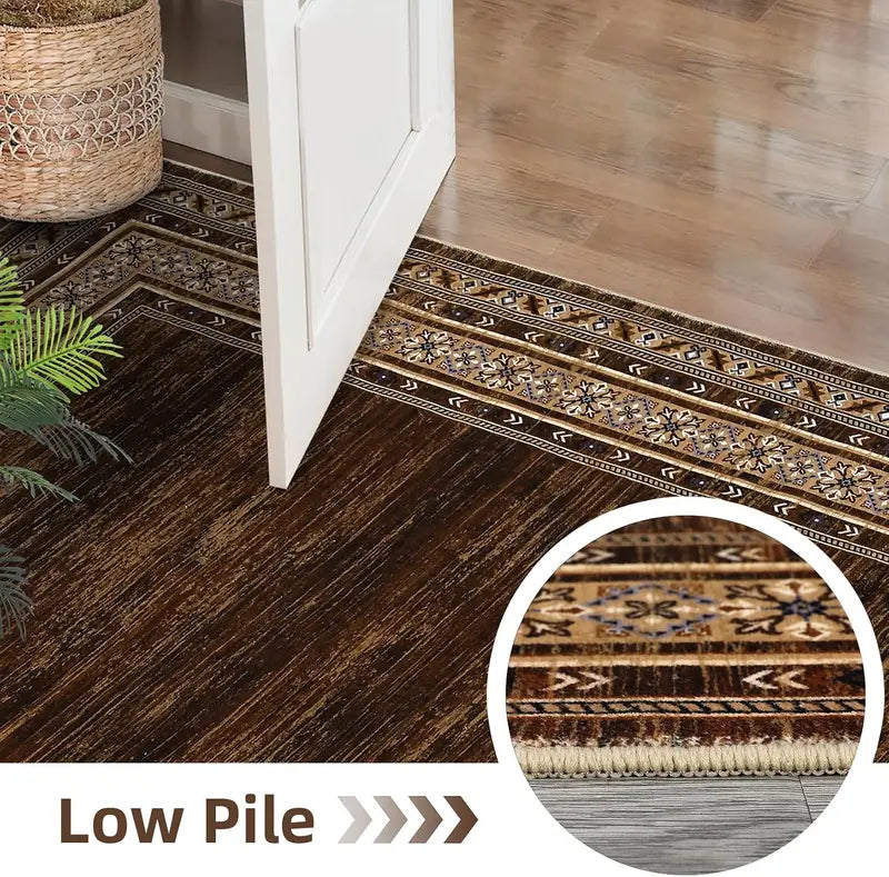 Outdoor Waterproof Area Rug 8x10ft - Non-Slip Floor Mat for Living Room & Patio