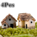 4Pcs Miniature Fairy Garden Figurines for Home Decor, Resin Animal Statues