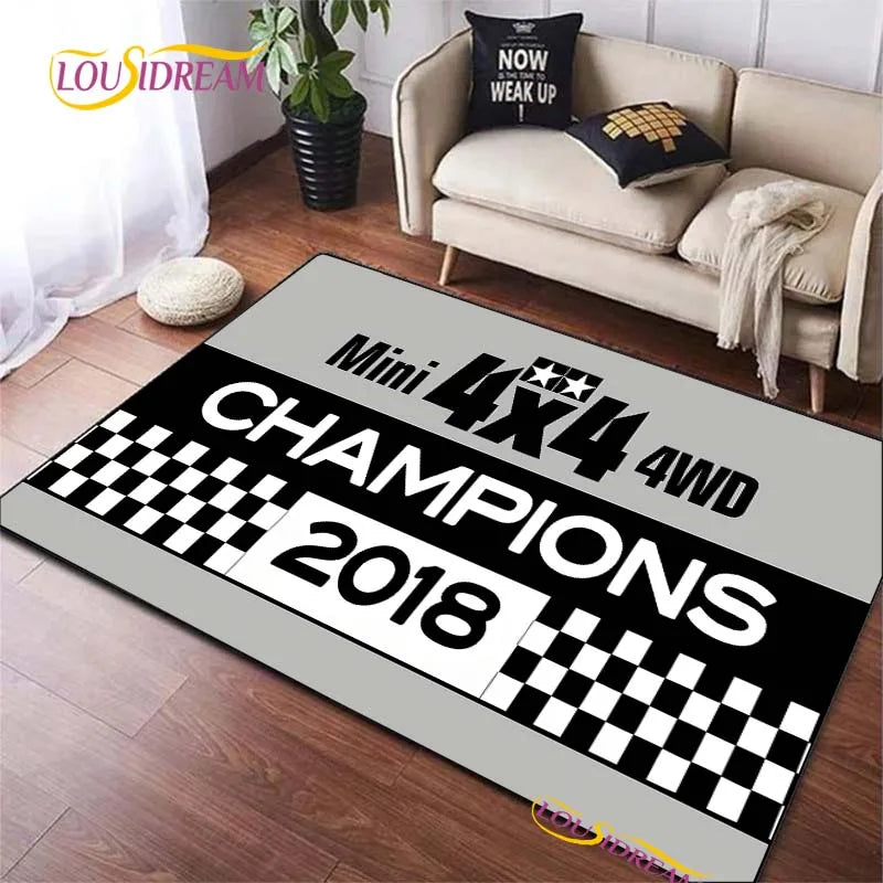 Mini 4WD Racing Carpet Floor Mat for Living Room Bedroom Kitchen Kids Non-slip Rug