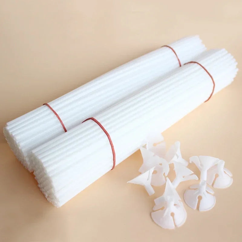 100pcs Latex Balloon Pole Accessories for Birthday & Wedding Decorations