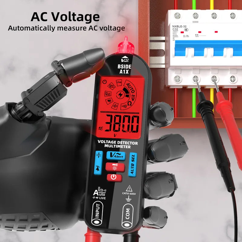 Digital Voltage Tester Non-Contact Electrician Pen Detector USB Rechargeable