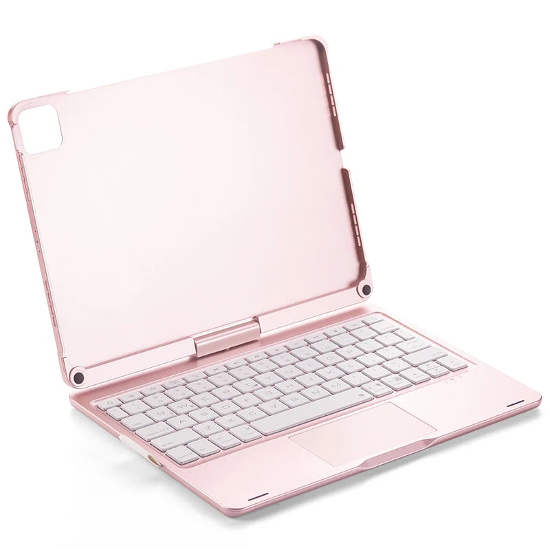 Bluetooth Keyboard Case for iPad Air 11 Inch - Magnetic Trackpad & Backlit