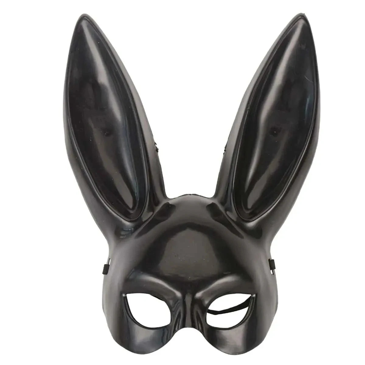 Black White Rabbit Mask for Halloween Party Cosplay Costume Bunny Ears Mask