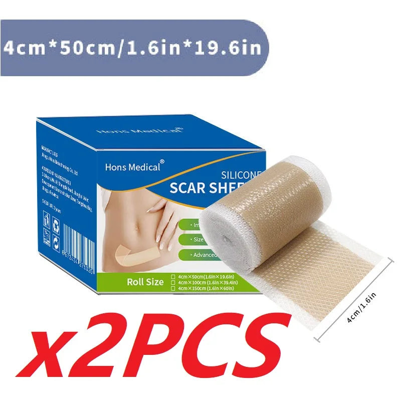 Scar Patches Silicone Gel Sheet Correctors for Skin Repair Self-Adhesive Burn & Wound Cover