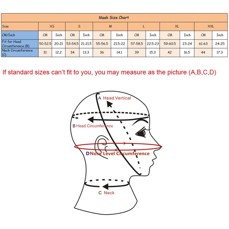 Perforated Latex Hood Mask with Micro Holes Breathable Eyes and Nose