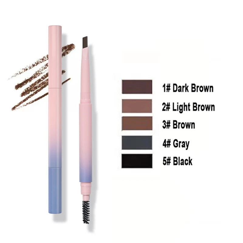 Double-Headed Ultra-Fine Eyebrow Pencil - Natural Long-Lasting, Sweat-Proof, Cruelty-Free Makeup Tool