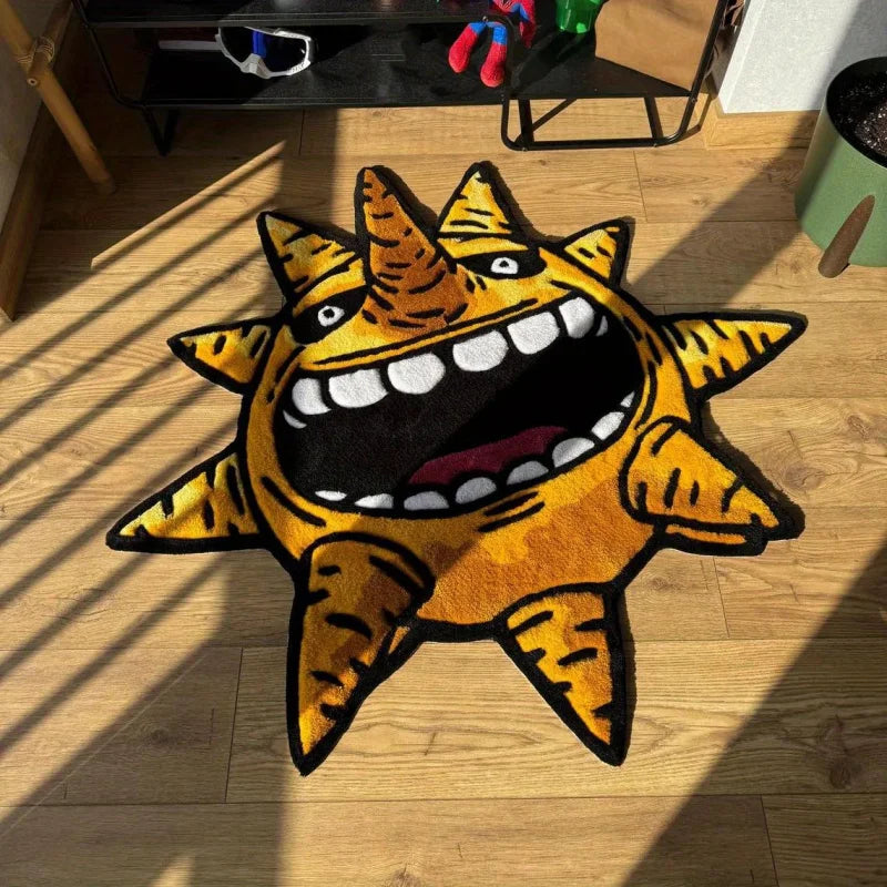Anime Sun Carpet Creative Room Decor Vibrant Living Room & Bedroom Rug