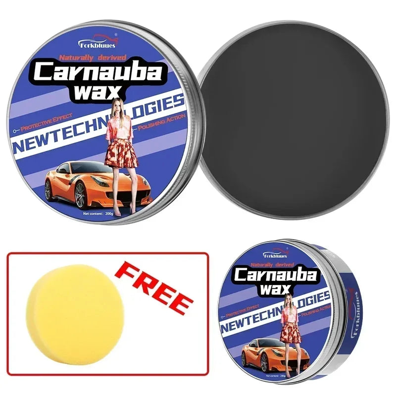 Car Crystal Wax Coating Set - Hydrophobic Protective Polish for All Paint Types