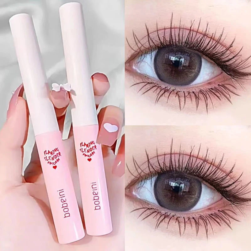 Waterproof Lengthening Mascara with Silk Fibers - Fast Dry, Curl & Define