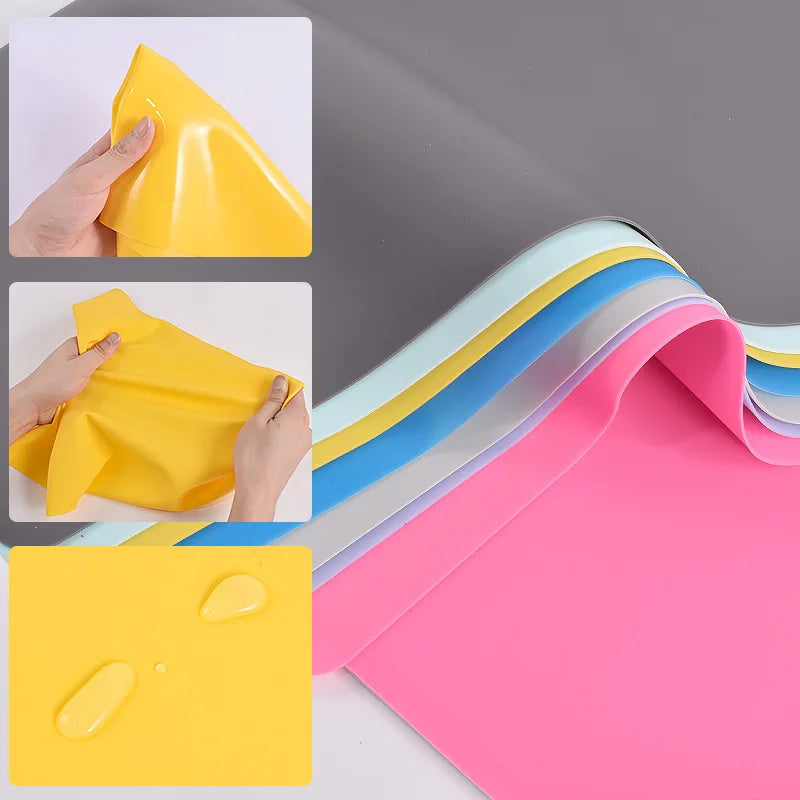 Silicone Waterproof Heat Insulation Placemat for DIY Epoxy Crafts - Multiple Colors