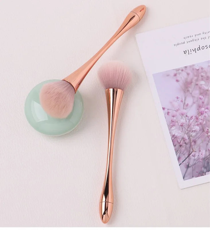 Professional Glitter Powder Nail Dust Cleaning Brush for Manicure & Makeup