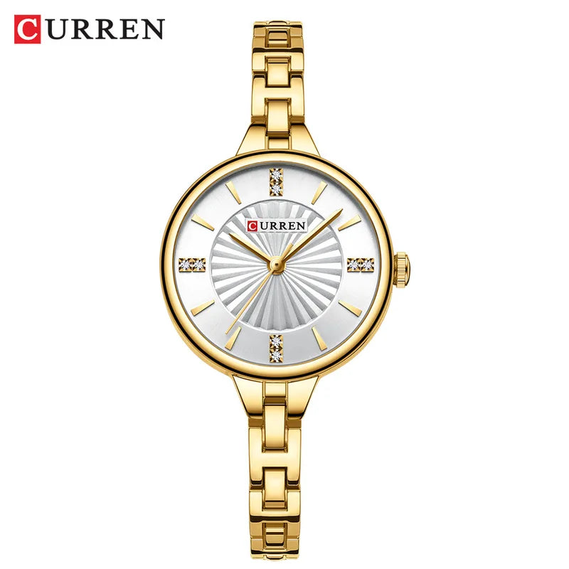 Women's Quartz Watch with Waterproof Stainless Steel Band - Fashion Casual Elegant Timepiece