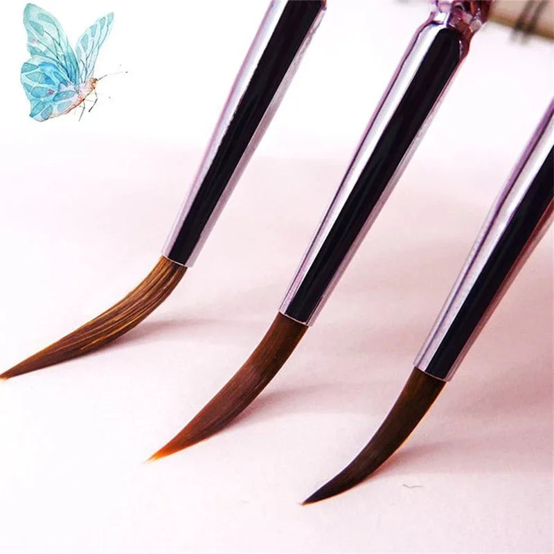 Miniature Paint Brush Set for Acrylic Watercolor Oil Face Nail Art - 11Pcs