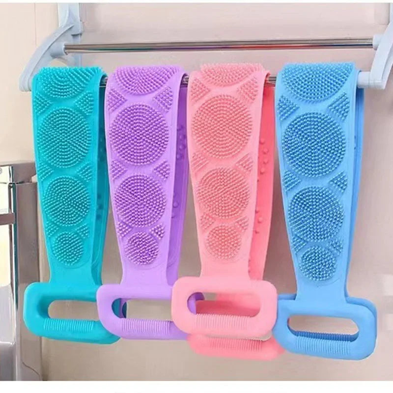 Silicone Body Shower Brush - Massage & Exfoliating Back Rubbing Tool