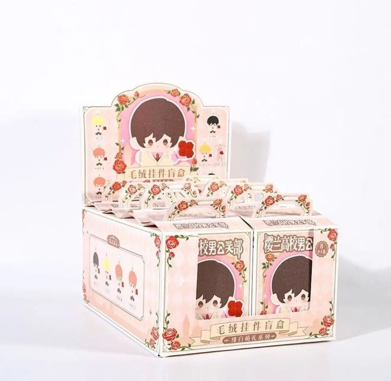 Anime Figures Blind Box Set - Ouran High School Host Club Keychain Collection