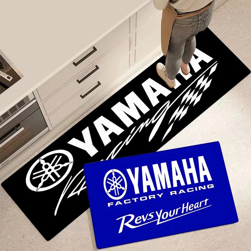 Non-Slip Entrance Door Mat with Racing Design for Kitchen Bathroom Living Room Balcony