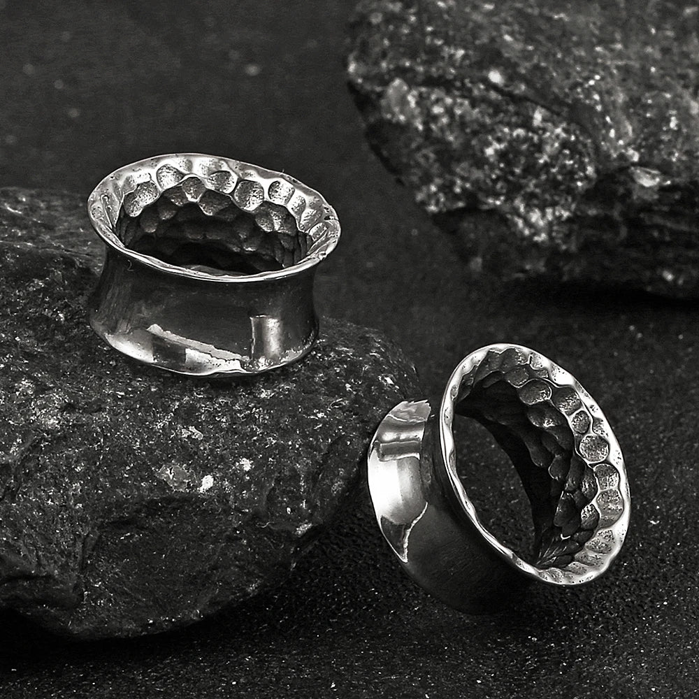 Unisex Stainless Steel Ear Tunnels Plugs - Body Jewelry for Piercing