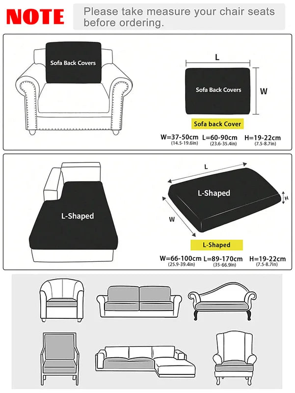 Elastic Sofa Cover for L-Shaped Couches - Floral Print, Dust-Resistant, Removable & Adjustable