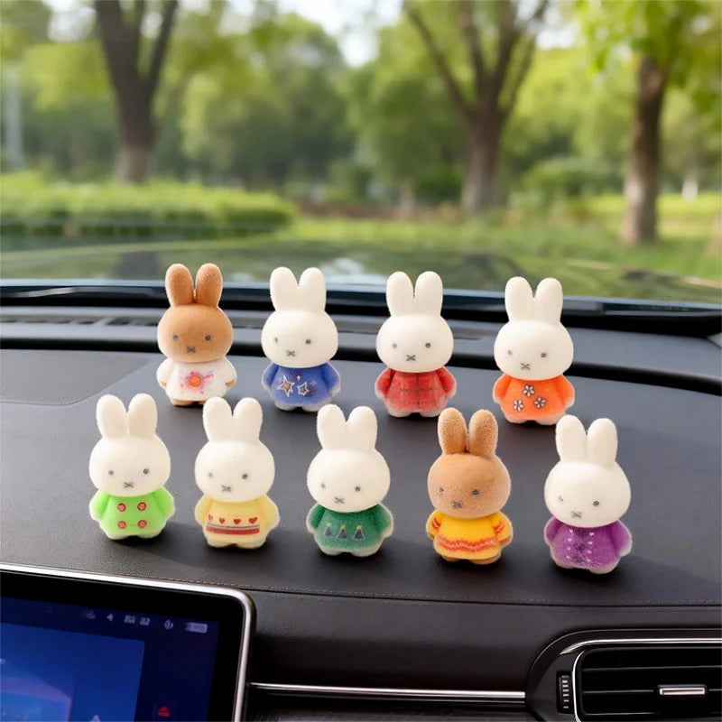 Cute Flocked Rabbit Blind Box Toy Keychain - Trendy Desktop Gift