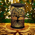 Solar Lantern for Outdoor Hanging & Standing Garden Decor - Big Tree & Leaf Design