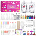 DIY Lip Gloss Making Kit with 70 Pieces Glitter Lip Gloss Set for Beginners