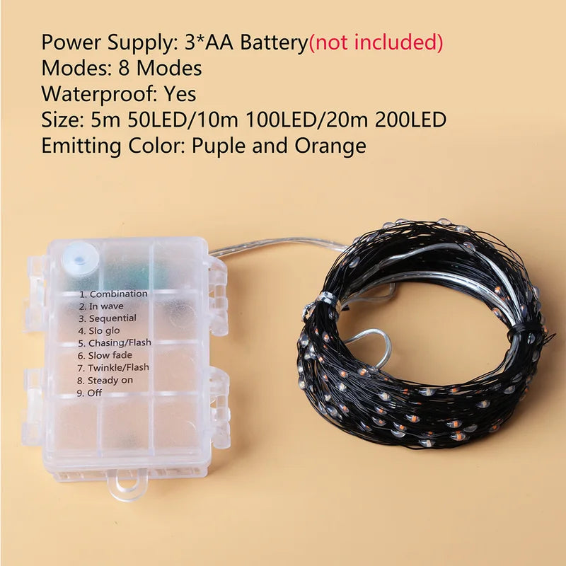 Outdoor LED String Fairy Lights 5M-20M Battery & USB Powered for Halloween Christmas Garden Party