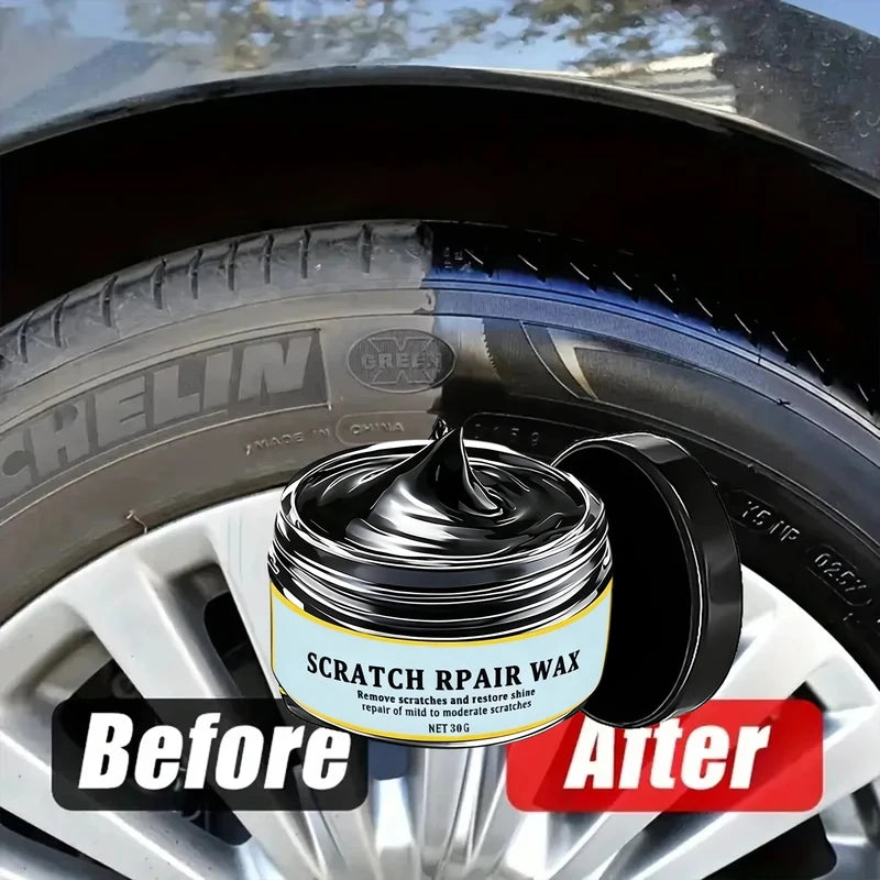 Car Interior Plastic Leather Scratch Repair Wax Paste for Seats Tires & Steering Wheel