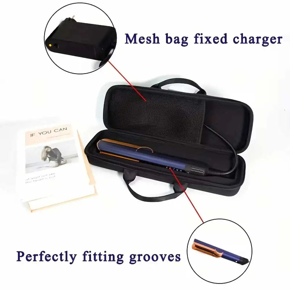 Travel Hard Case for Hair Straightener Storage - Compact & Protective